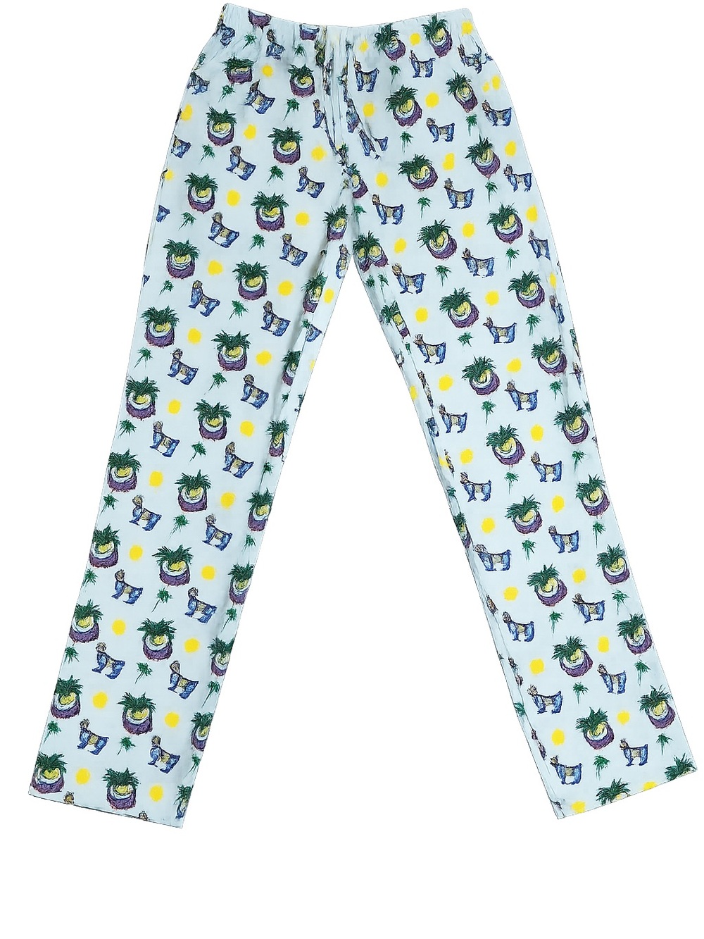 GOAT Youth Large Pajama Pants NWOT Tropical Palm Tree Print Lounge Sleepwear